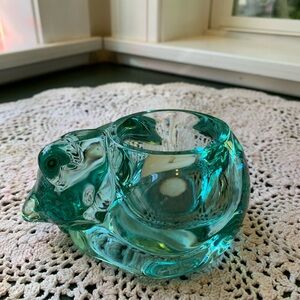 Aqua Glass Art Sculpture